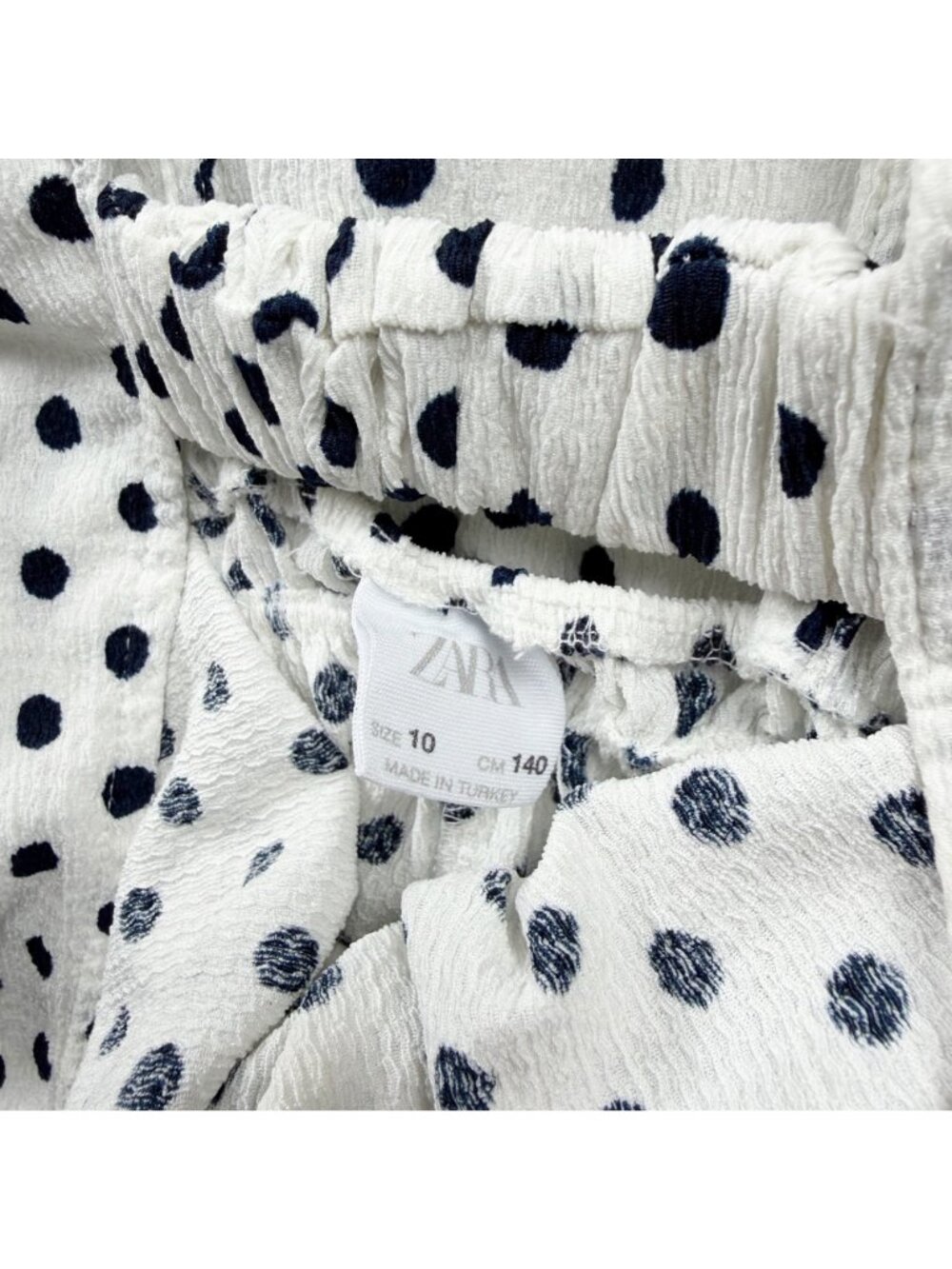 Zara Girls White Polka Dot Wide Leg Cutout Jumpsuit Romper 10 - Picture 2 of 5